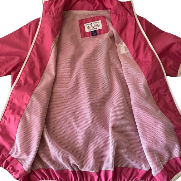 Girls NY Yankees New York Yankees Short Sleeve Windbreaker Pink M 8/10 - Picture 9 of 10